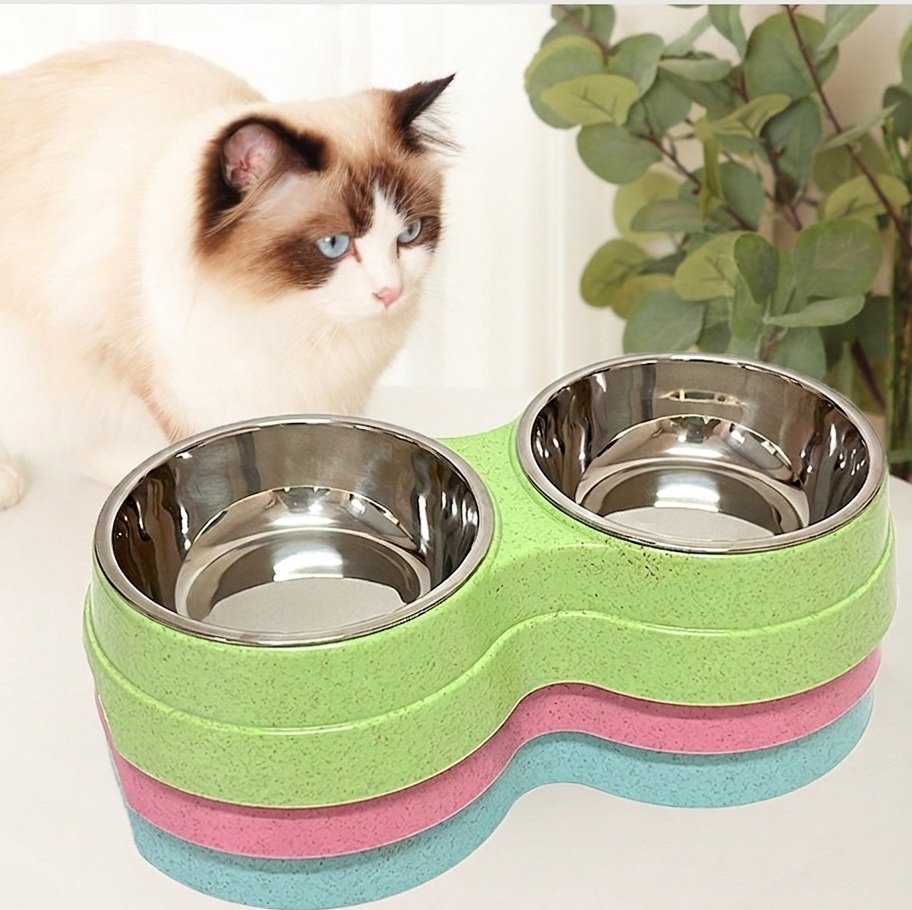Pets Double Feeding Bowl