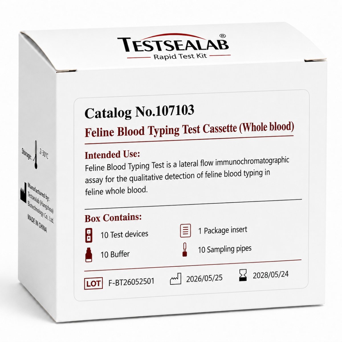 Feline Blood Typing Rapid Test