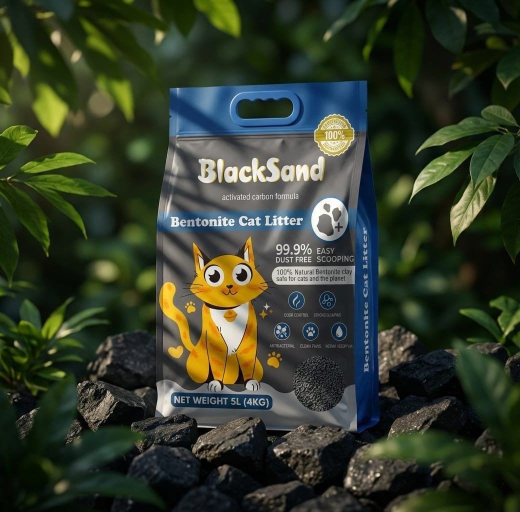 Mixed Black Sand Cat Litter